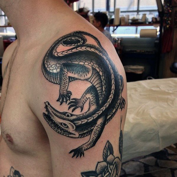 tatouage alligator 132