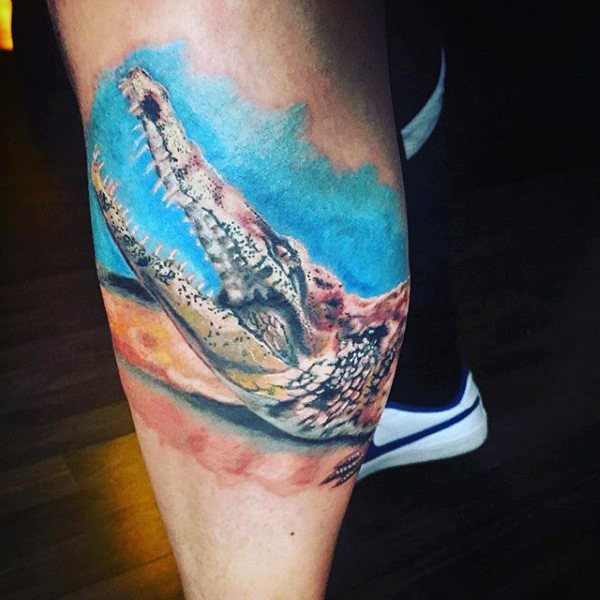tatouage alligator 134