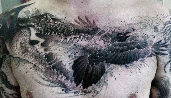 tatouage alligator 156
