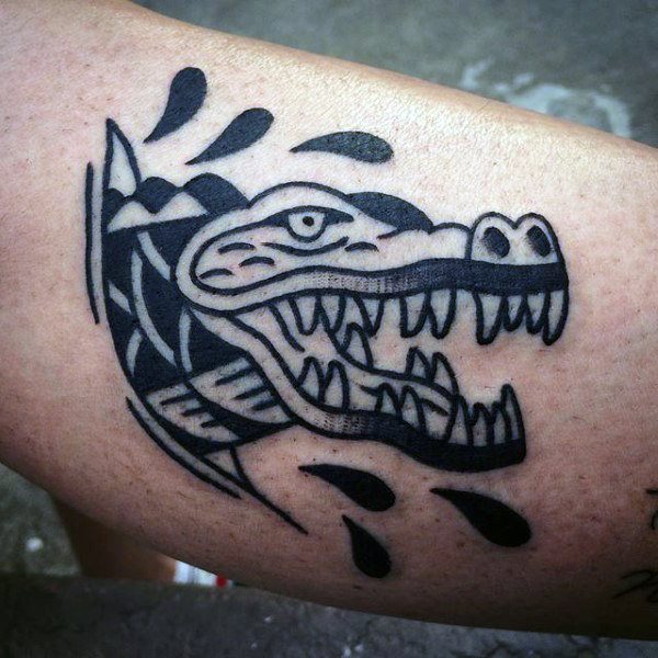 tatouage alligator 162