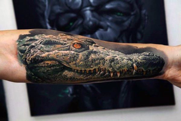 tatouage alligator 168