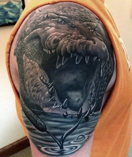 tatouage alligator 170