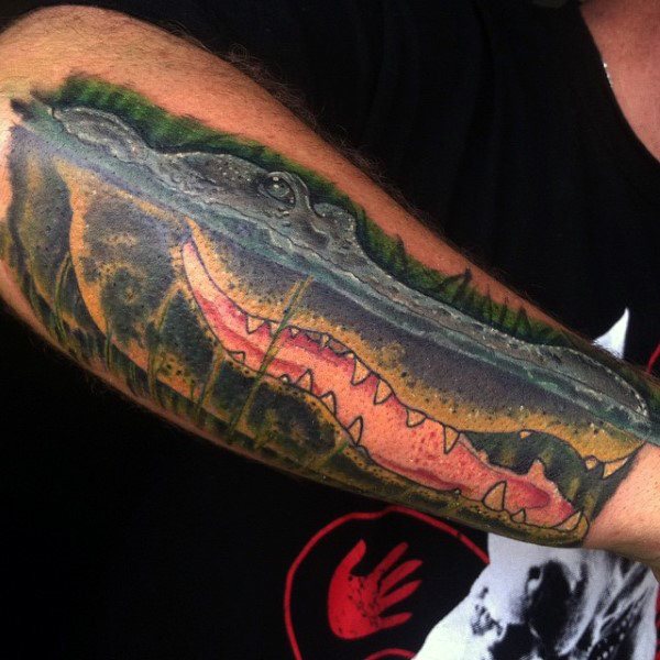 tatouage alligator 172