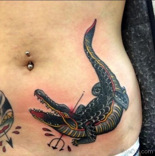 tatouage alligator 176