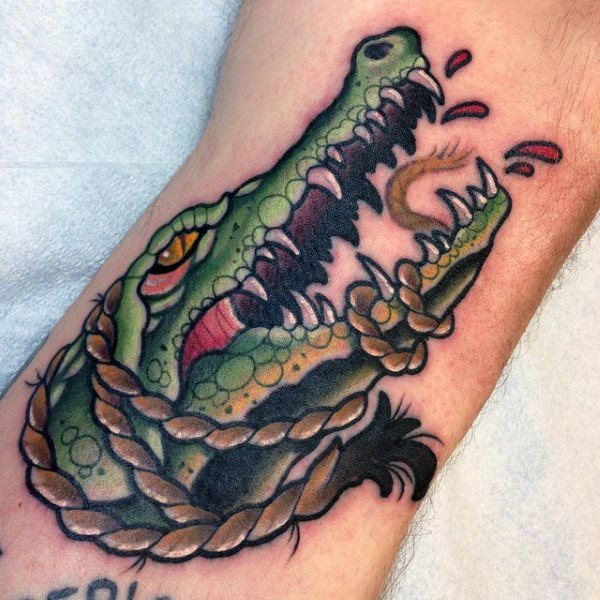 tatouage alligator 28