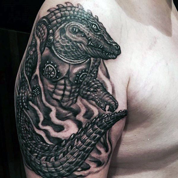 tatouage alligator 94