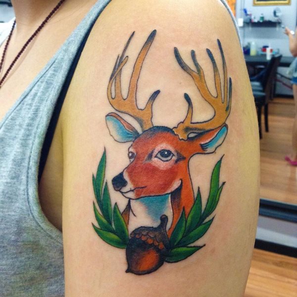 tatouage cerf 142