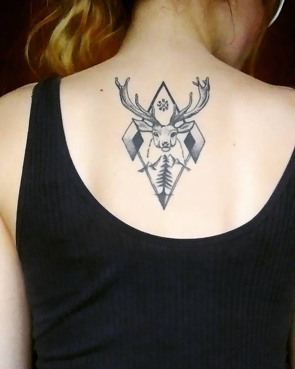 tatouage cerf 202