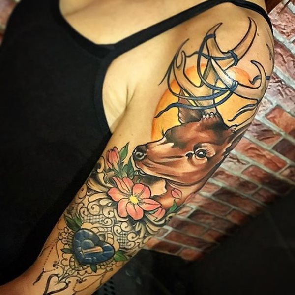 tatouage cerf 218