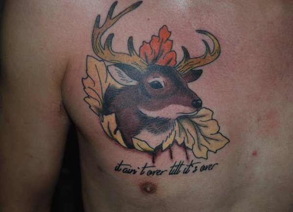 tatouage cerf 254