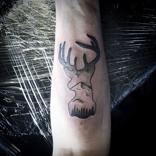 tatouage cerf 358