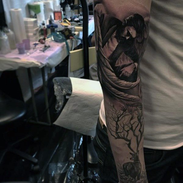 tatouage cerf 360