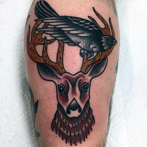 tatouage cerf 364