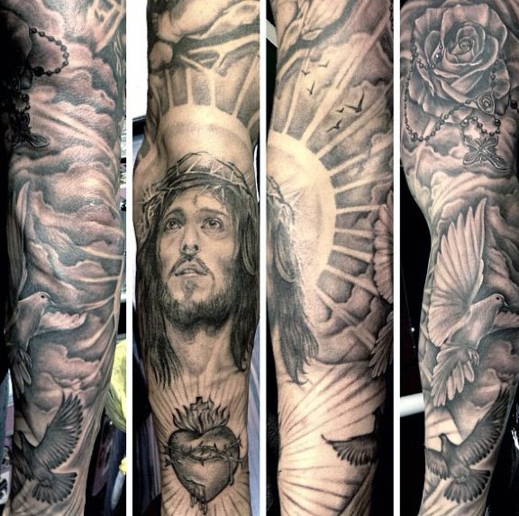 tatouage chapelet 14