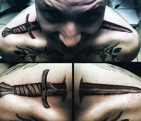 tatouage dague 214