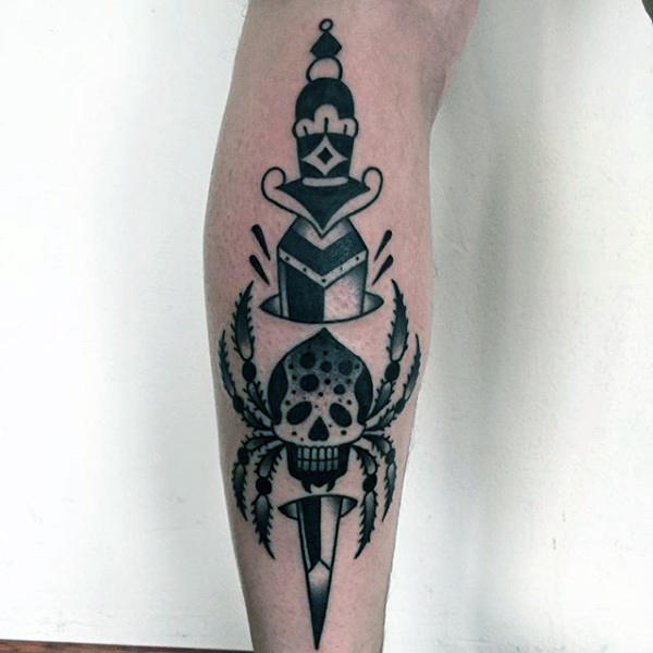 tatouage dague 538