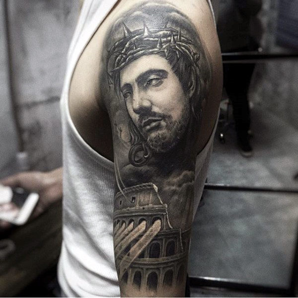 tatouage jesus christ 114