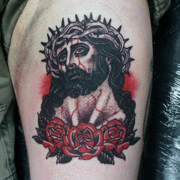 tatouage jesus christ 296