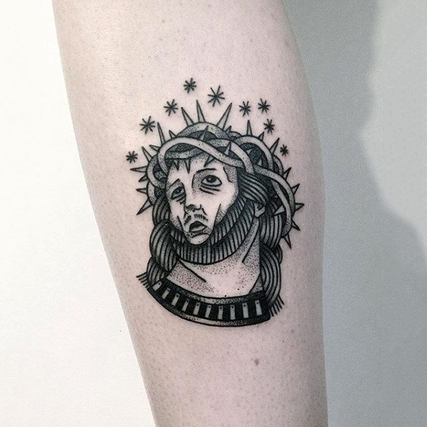 tatouage jesus christ 336