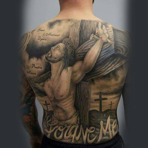 tatouage jesus christ 76