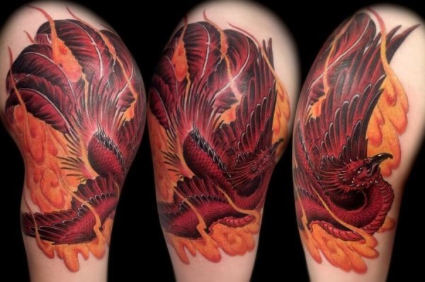 tatouage phoenix 100