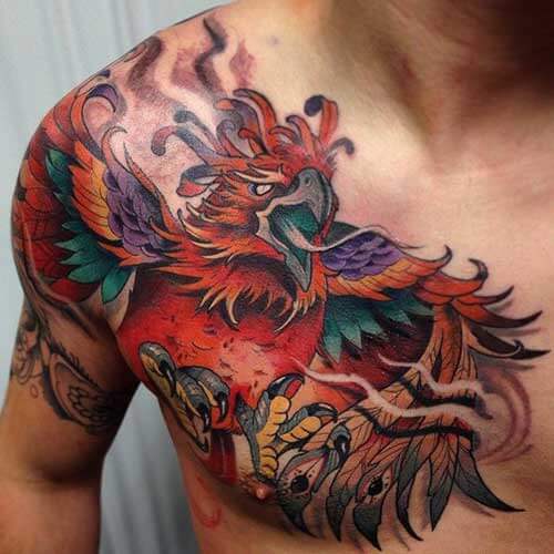 tatouage phoenix 14