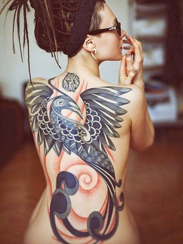 tatouage phoenix 180