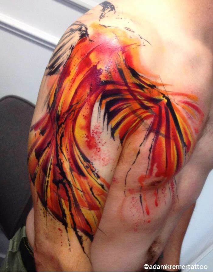 tatouage phoenix 258