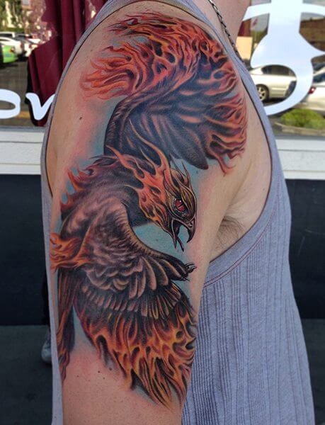 tatouage phoenix 282