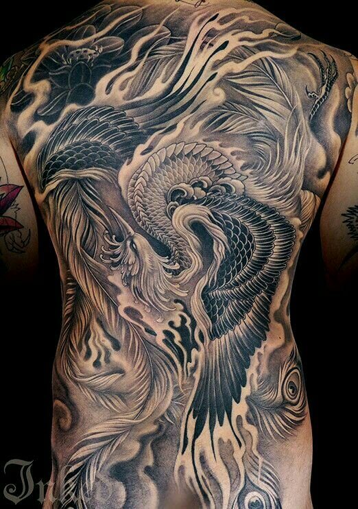 tatouage phoenix 80