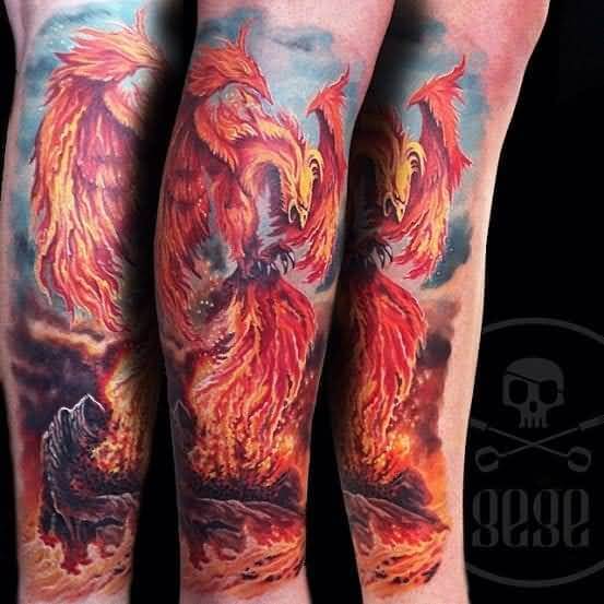 tatouage phoenix 96