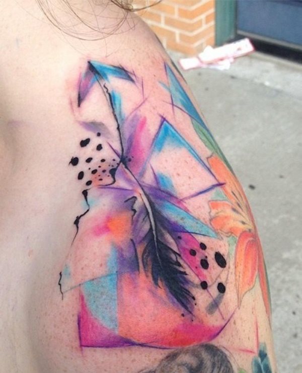 tatouage plume 254