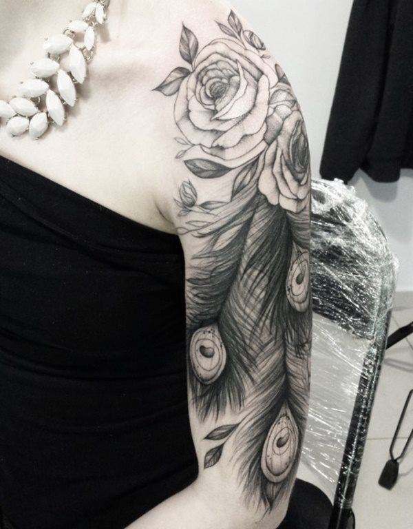 tatouage plume 358