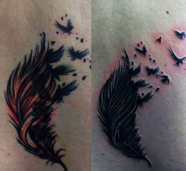 tatouage plume 408