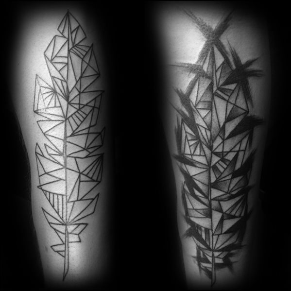 tatouage plume 418