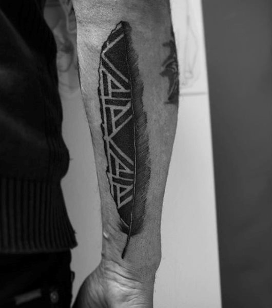 tatouage plume 436