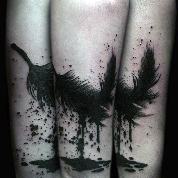 tatouage plume 44