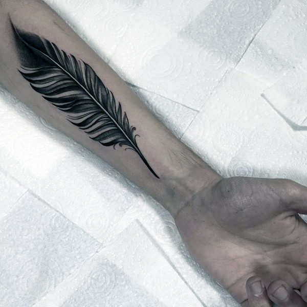 tatouage plume 468