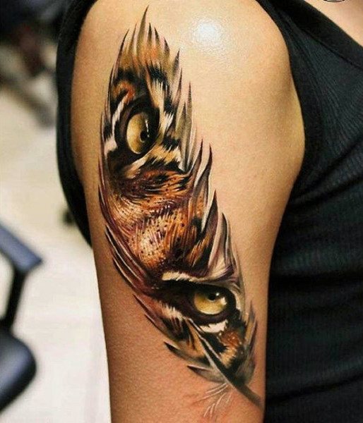 tatouage plume 504