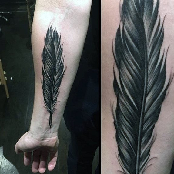 tatouage plume 508