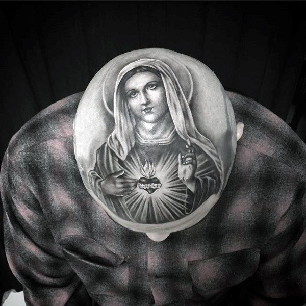 tatouage vierge marie 114