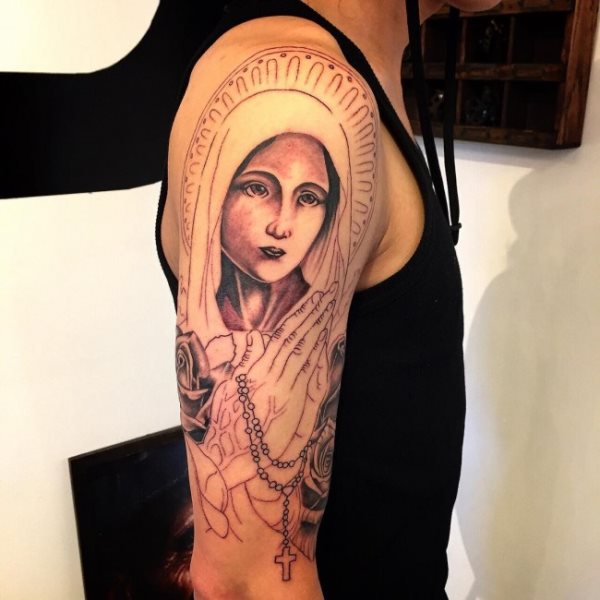 tatouage vierge marie 192
