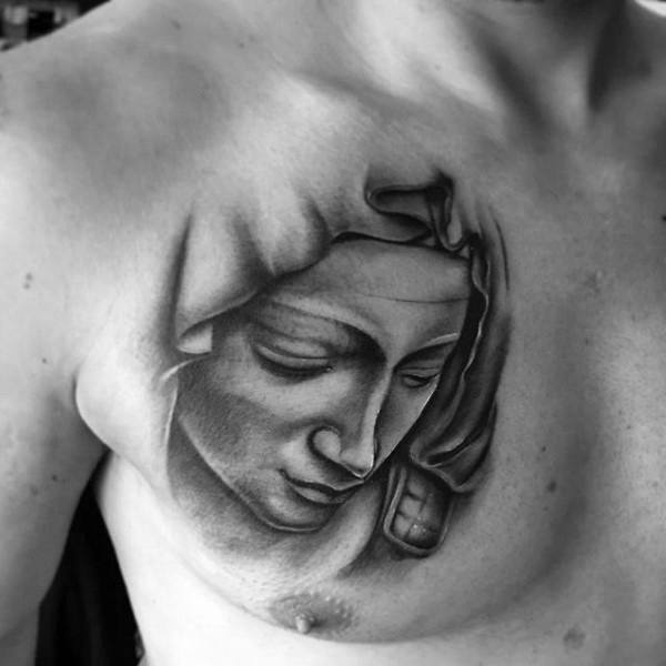 tatouage vierge marie 22