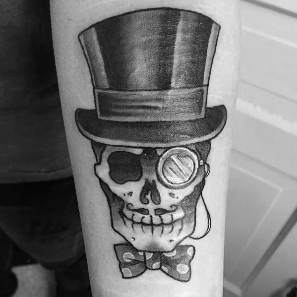 35 Tatouages de têtes de morts avec chapeaux (et leur signification)