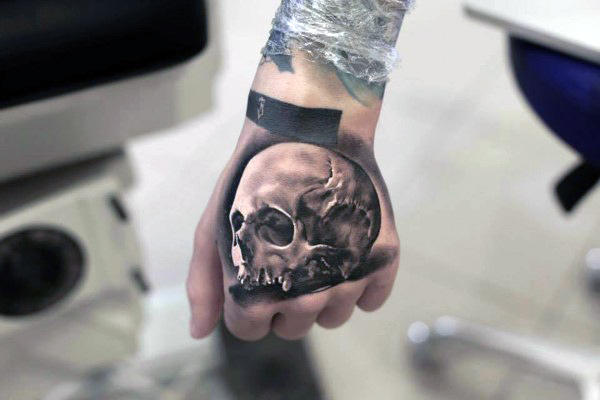 Tatouage Main Tete De Mort