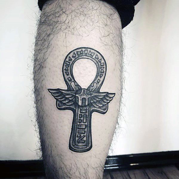 Croix De Ankh Et Oeil Dhorus Tatouage