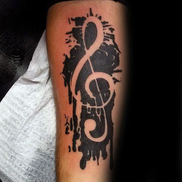 75 Tatouages de notes de musique (Et leur signification)