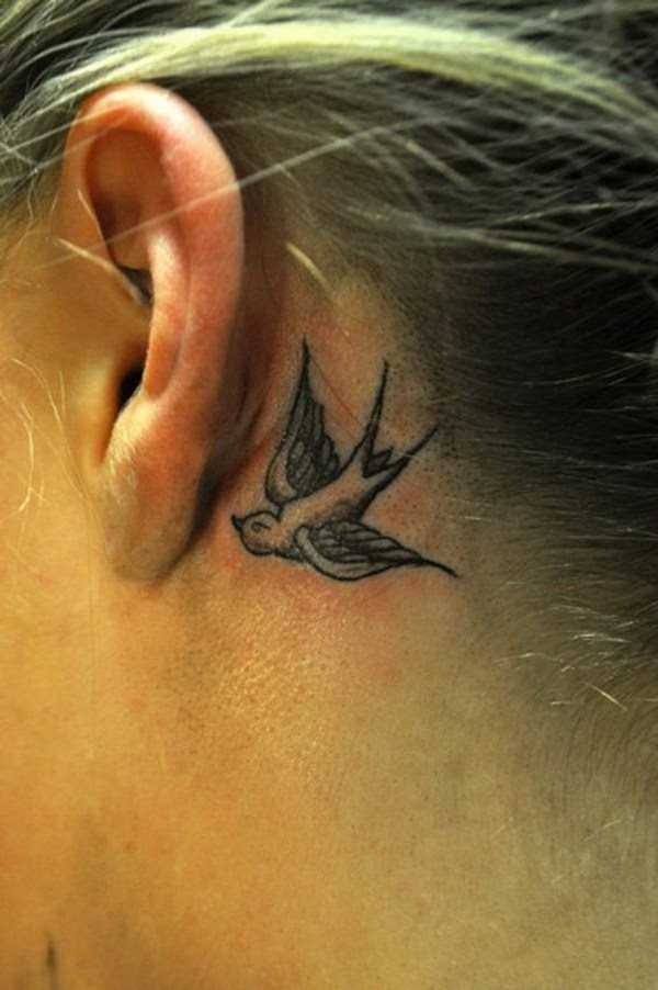behind ear tattoo 201