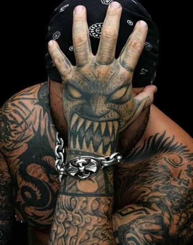 hand tattoo 333