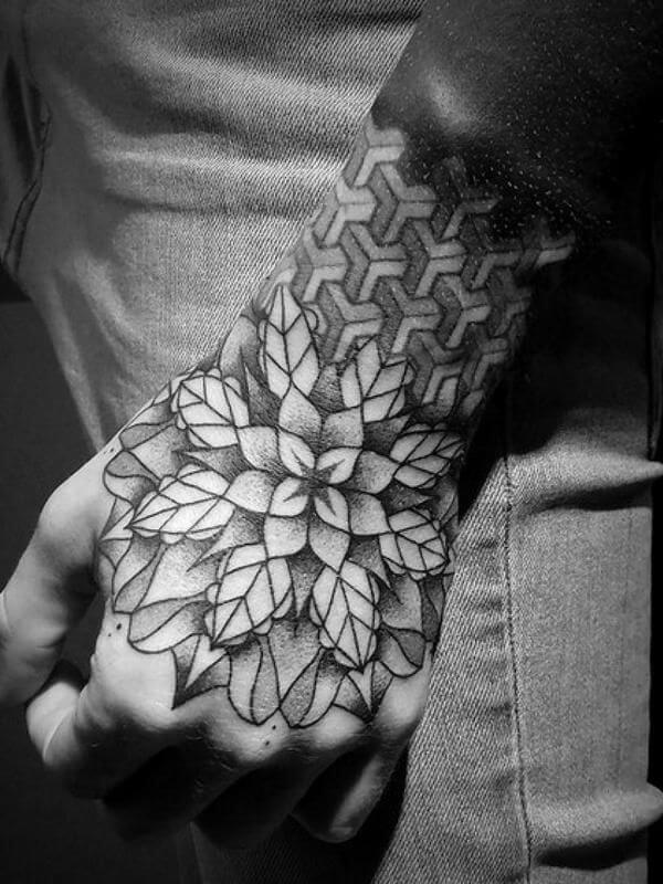 hand tattoo 369